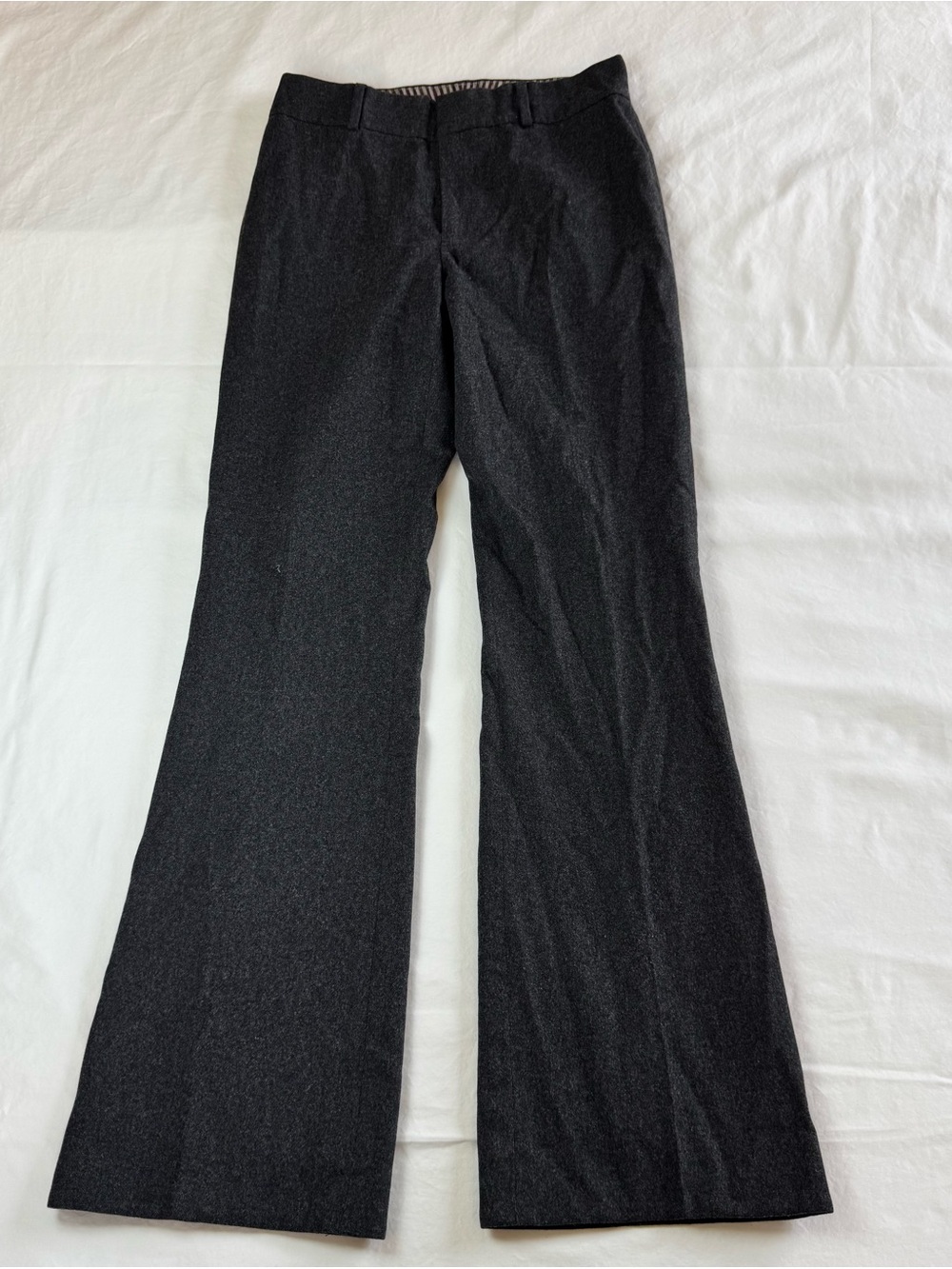 Banana Republic Women’s Dress Pants Charcoal Gray Size 4 S Wide Leg (C)